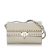 Valentino B Valentino Gray Light Gray Calf Leather Rockstud Crossbody Bag Italy