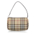 Burberry B Burberry Brown Beige with Multi Canvas Fabric House Check Baguette Italy