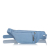 Jacquemus AB Jacquemus Blue Light Blue Calf Leather La Banane Belt Bag Spain