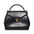 Salvatore Ferragamo B Ferragamo Black Calf Leather Satchel Italy