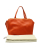 Loewe Triple Zip Convertible Tote in Orange Leather