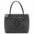 Chanel Medallion Tote Bag Black Caviarskin Gold Metal