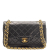 Chanel Double Flap 1989-1991 Black Lambskin Small