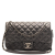 Chanel Easy Flap Zip Black Leather Aged Calfskin