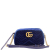 Gucci GG Marmont Blue Suede Small Matelassé Shoulder Bag