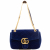 Gucci GG Marmont Matelassé Blue Suede Medium Shoulder Bag