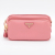 Prada Front Pocket Crossboby in Pink Saffiano Leather