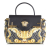 Versace A Versace Black with Gold Calf Leather Medium La Medusa Top Handle Bag Italy