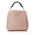 Louis Vuitton B Louis Vuitton Pink with Black Calf Leather Mahina Babylone PM France