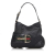 Gucci B Gucci Black Canvas Fabric GG Web Hasler Italy