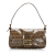 Fendi B Fendi Brown Vinyl Plastic Zucchino Mamma Baguette Italy