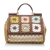 Dolce&Gabbana AB Dolce&Gabbana Brown Natural Material Miss Sicily Crochet Raffia Satchel Italy