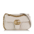 Gucci AB Gucci White Calf Leather Mini GG Marmont Matelasse Crossbody Bag Italy