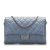 Chanel B Chanel Blue Lambskin Leather Leather Medium Classic Lambskin Single Flap Italy