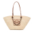 Loewe AB Loewe Brown Beige Raffia Natural Material x Paula's Ibiza Medium Anagram Tote Spain