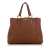 Miu Miu B Miu Miu Brown Calf Leather Satchel Italy