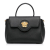 Versace AB Versace Black Calf Leather La Medusa Satchel Italy