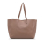 Saint Laurent AB Saint Laurent Brown Beige Calf Leather E/W Shopping Tote Italy