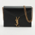 Saint Laurent Cassandra Medium Leather Chain Black Envelope Bag