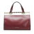 Bvlgari AB Bvlgari Red Maroon with White Calf Leather Serpenti Scaglie Day Handbag Italy