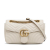 Gucci A Gucci White Calf Leather Small GG Marmont Matelasse Crossbody Bag Italy