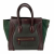 Celine Luggage Medium Leather Tote Bag Brown & Green