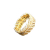 Apm Monaco Bague couleur or jaune sertie 