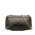 Celine AB Celine Black Coated Canvas Fabric Triomphe Clutch On Chain Italy