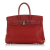 Hermès AB Hermès Red Calf Leather Togo Birkin Retourne 35 France