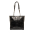 Chanel B Chanel Black Calf Leather Small Glazed skin Deauville Tote Italy