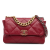 Chanel AB Chanel Red Lambskin Leather Leather Large Lambskin 19 Flap France