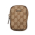 Gucci B Gucci Brown Beige Canvas Fabric GG Cigarette Case Italy