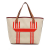 Hermès AB Hermès Brown Beige Canvas Fabric Pursangle Tote France