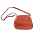 Jimmy Choo Rust-colored grained shoulder bag/pouch