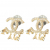 Chanel Pearl Dazzling Letter Drop CC Boucles d'oreilles or