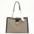 Gucci Padlock GG Supreme Medium Tote Black