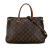 Louis Vuitton B Louis Vuitton Brown with Black Monogram Canvas Canvas Monogram Pallas MM France