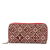 Louis Vuitton B Louis Vuitton Red Jacquard Fabric Monogram Since 1854 Zippy Long Wallet France