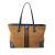 Gucci AB Gucci Brown with Black Raffia Natural Material Medium Ophidia Tote Bag Italy