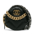 Chanel AB Chanel Black Lambskin Leather Leather Lambskin 19 Round Clutch with Chain Italy
