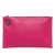 Prada B Prada Pink Saffiano Leather Lux Zip Clutch Italy