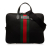 Gucci AB Gucci Black Nylon Fabric Techno Web Briefcase Italy
