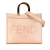 Fendi B Fendi Pink Light Pink Calf Leather Medium Sunshine Shopper Tote Italy