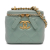 Chanel AB Chanel Green Lambskin Leather Leather Mini Iridescent Lambskin Vanity Case with Chain Italy