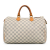 Louis Vuitton B Louis Vuitton White with Brown Damier Canvas Canvas Damier Azur Speedy 35 France