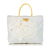 Prada B Prada White with Yellow Nylon Fabric Tessuto Bow Tote Bag Italy