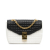 Celine B Celine White with Black Calf Leather Medium Quilted C Bag Italy