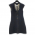 Chanel Sleeveless Gray Gold Vest Overcoat Dress Coat