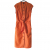 Escada Robe orange vif en lin et soie 