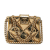 Chanel AB Chanel Gold Gold Plated Metal CC Quilted Flap Bag Brooch France